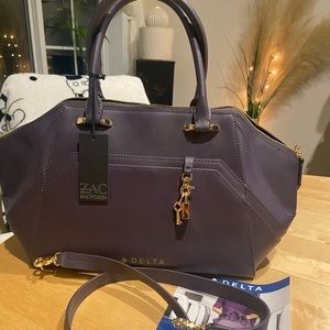 Delta Airlines Zac Posen Plum bag